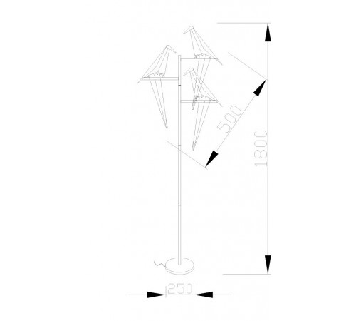 Торшер Moderli V3075-3FL Birds Торшер Moderli V3075-3FL Birds