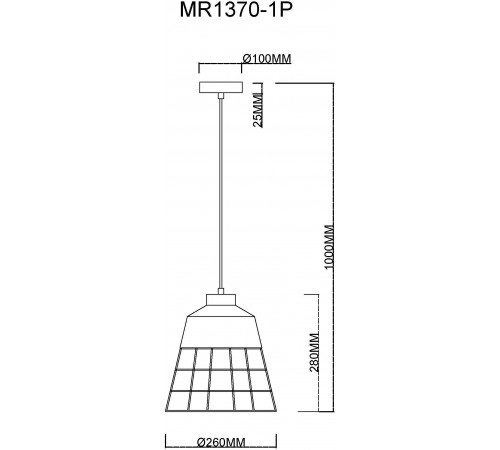 Подвесной светильник MyFar MR1370-1P Hill Подвесной светильник MyFar MR1370-1P Hill