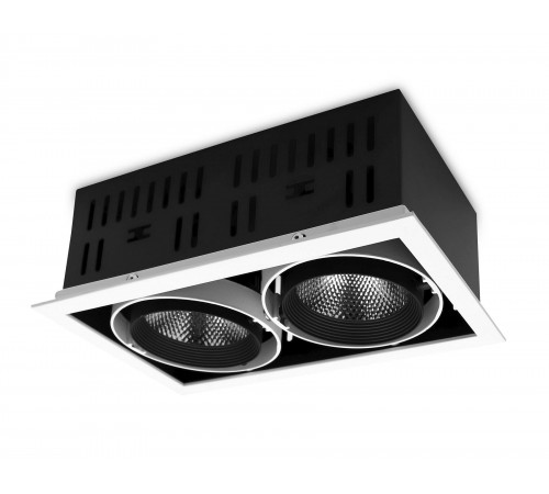 Встраиваемый светильник Ambrella Light T812 BK/CH 2*12W 4200K T Встраиваемый светильник Ambrella Light T812 BK/CH 2*12W 4200K T