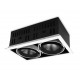 Встраиваемый светильник Ambrella Light T812 BK/CH 2*12W 4200K T