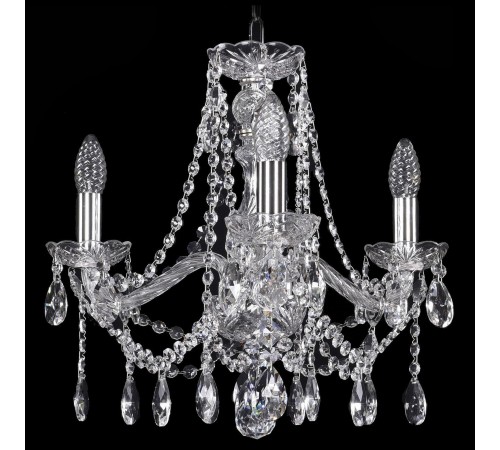 Подвесная люстра Bohemia Ivele Crystal 1413/3/165/Ni 1413 Подвесная люстра Bohemia Ivele Crystal 1413/3/165/Ni 1413