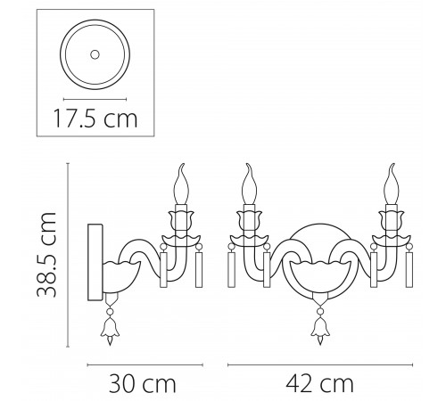 Бра Osgona 716624 Campana Бра Osgona 716624 Campana