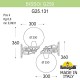 Светильник на штанге Fumagalli G25.131.000.WZF1R Globe 250