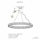 Подвесной светильник iLedex 10920P/1-38W-3000K-D1000 GL-CL Woodstock