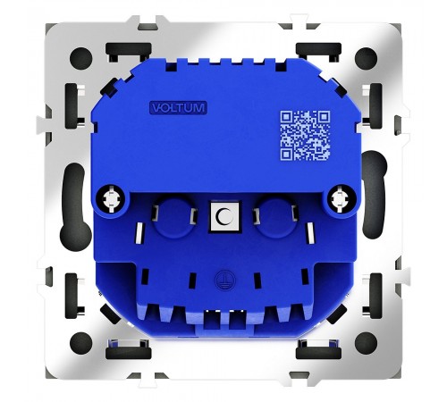 Розетка с заземлением и со шторкой и 2хUSB type A и C, без рамки Voltum VLS040507 S70 Розетка с заземлением и со шторкой и 2хUSB type A и C, без рамки Voltum VLS040507 S70
