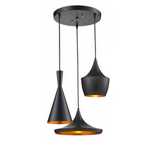 Подвесной светильник LUMINA DECO LDP 7712-3 BK Foggi Подвесной светильник LUMINA DECO LDP 7712-3 BK Foggi
