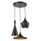 Подвесной светильник LUMINA DECO LDP 7712-3 BK Foggi