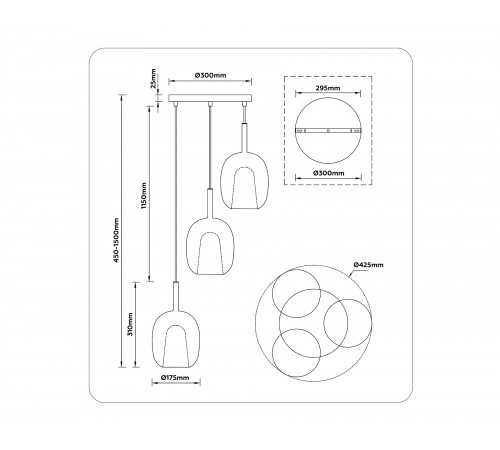 Подвесной светильник Ambrella Light LH11156 LH