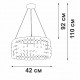 Подвесная люстра Vitaluce V5329-8/3S V5329