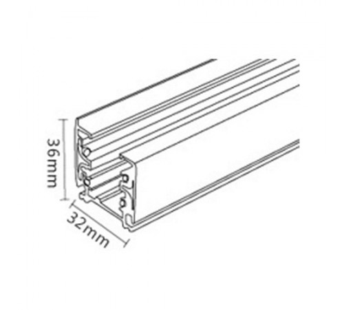 Трек накладной Italline WSO 19B-1 white WSO Трек накладной Italline WSO 19B-1 white WSO