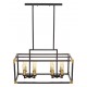 Подвесной светильник LUMINA DECO LDP 1140-8 BK+MD Waldorf