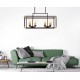 Подвесной светильник LUMINA DECO LDP 1140-8 BK+MD Waldorf