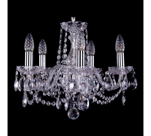 Подвесная люстра Bohemia Ivele Crystal 1402/5/141/Ni 1402 Подвесная люстра Bohemia Ivele Crystal 1402/5/141/Ni 1402