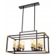 Подвесной светильник LUMINA DECO LDP 1140-8 BK+MD Waldorf