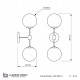Бра LUMINA DECO LDW 6001-2 BK+WT ZODIAK