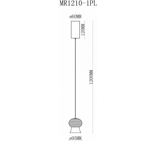 Подвесной светильник MyFar MR1210-1PL Jane Подвесной светильник MyFar MR1210-1PL Jane