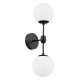 Бра LUMINA DECO LDW 6001-2 BK+WT ZODIAK