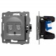 Розетка двойная RJ-12 и Ethernet RJ-45, без рамки Arlight 49851 SCT