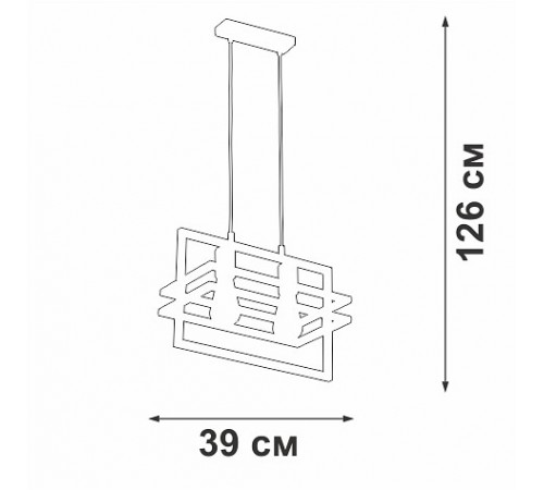 Подвесной светильник Vitaluce V2861-1/2S V2861 Подвесной светильник Vitaluce V2861-1/2S V2861