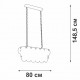Подвесная люстра Vitaluce V58340-8/18 V58340
