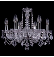 Подвесная люстра Bohemia Ivele Crystal 1402/6/160/Ni/Leafs 1402