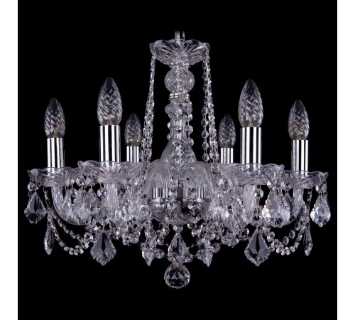 Подвесная люстра Bohemia Ivele Crystal 1402/6/160/Ni/Leafs 1402 Подвесная люстра Bohemia Ivele Crystal 1402/6/160/Ni/Leafs 1402