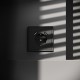 Розетка с заземлением и со шторкой и 2хUSB type A, без рамки Voltum VLS040408 S70
