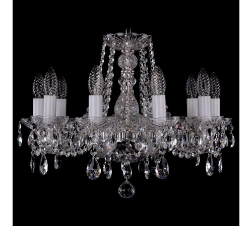 Подвесная люстра Bohemia Ivele Crystal 1402/10/160/Ni 1402 Подвесная люстра Bohemia Ivele Crystal 1402/10/160/Ni 1402