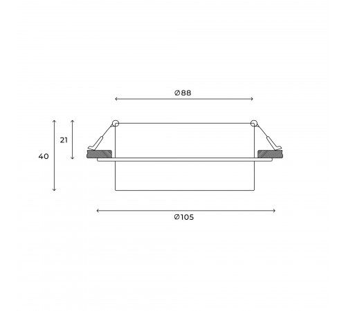 Встраиваемый светильник Hesby Lighting HSBL_0127 Nimbus Встраиваемый светильник Hesby Lighting HSBL_0127 Nimbus