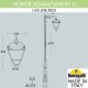 Фонарный столб Fumagalli U33.208.M10.AXH27 Simon