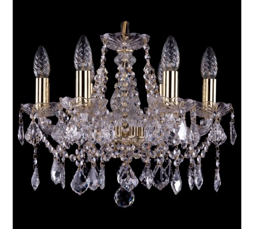 Подвесная люстра Bohemia Ivele Crystal 1413/6/141/G/Leafs 1413 Подвесная люстра Bohemia Ivele Crystal 1413/6/141/G/Leafs 1413