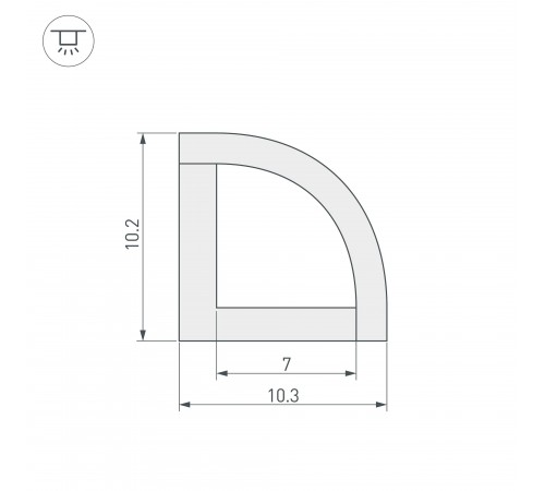 Профиль Arlight 023301 WPH-KANT-H10-2000 OPAL Профиль Arlight 023301 WPH-KANT-H10-2000 OPAL