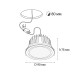 Встраиваемый светильник Italline IT08-8018 white 4000K IT08-8018