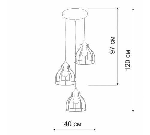Подвесной светильник Vitaluce V3102-0/3S V3102 Подвесной светильник Vitaluce V3102-0/3S V3102