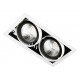 Встраиваемый светильник Ambrella Light T812 BK/CH 2*12W 4200K T