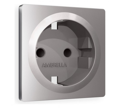 Накладка для розетки с заземлением и со шторками Ambrella Volt AP5070 Quant Накладка для розетки с заземлением и со шторками Ambrella Volt AP5070 Quant
