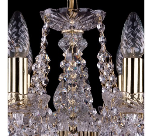 Подвесная люстра Bohemia Ivele Crystal 1413/6/141/G/Leafs 1413 Подвесная люстра Bohemia Ivele Crystal 1413/6/141/G/Leafs 1413
