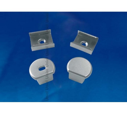 Набор заглушек и скоб для профиля Uniel UL-00000627 UFE-N07 SILVER A POLYBAG Набор заглушек и скоб для профиля Uniel UL-00000627 UFE-N07 SILVER A POLYBAG
