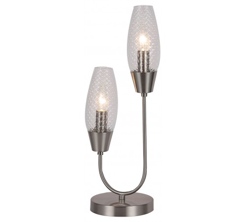 Настольная лампа декоративная Escada 10165/2 Nickel Desire Настольная лампа декоративная Escada 10165/2 Nickel Desire