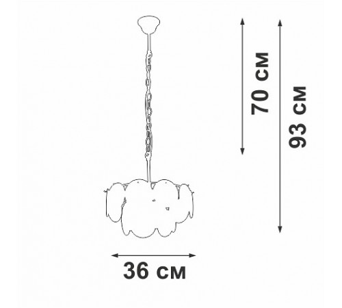 Подвесная люстра Vitaluce V5888-8/4 V5888 Подвесная люстра Vitaluce V5888-8/4 V5888