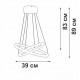 Подвесной светильник Vitaluce V2515DT-0/2S V2515DT