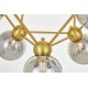 Подвесная люстра LUMINA DECO LDP 160N-12 MD+GY Zodiak