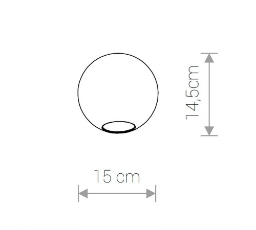 Плафон стеклянный Nowodvorski 8531 Cameleon Sphere S TR Плафон стеклянный Nowodvorski 8531 Cameleon Sphere S TR