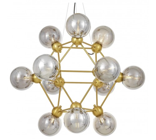 Подвесная люстра LUMINA DECO LDP 160N-12 MD+GY Zodiak Подвесная люстра LUMINA DECO LDP 160N-12 MD+GY Zodiak