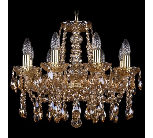Подвесная люстра Bohemia Ivele Crystal 1413/8/165/G/M721 1413 Подвесная люстра Bohemia Ivele Crystal 1413/8/165/G/M721 1413