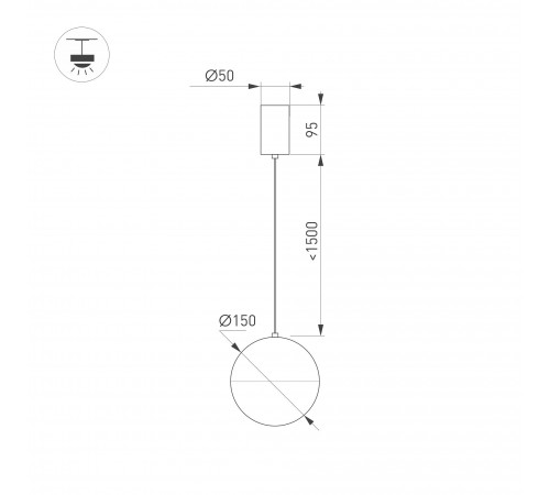 Подвесной светильник Arlight 035950 EMISFERO Подвесной светильник Arlight 035950 EMISFERO