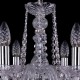 Подвесная люстра Bohemia Ivele Crystal 1402/6/160/Ni/Leafs 1402