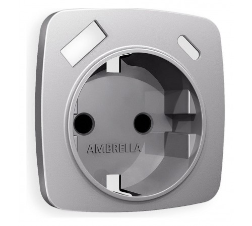 Накладка для розетки с заземлением и со шторками и 2хUSB type A и C Ambrella Volt OP5100 Quant Накладка для розетки с заземлением и со шторками и 2хUSB type A и C Ambrella Volt OP5100 Quant