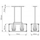 Подвесной светильник LUMINA DECO LDP 1140-8 BK+MD Waldorf