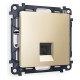 Розетка Ethernet RJ-45 и со шторками, без рамки Ambrella Volt MA612010 Quant